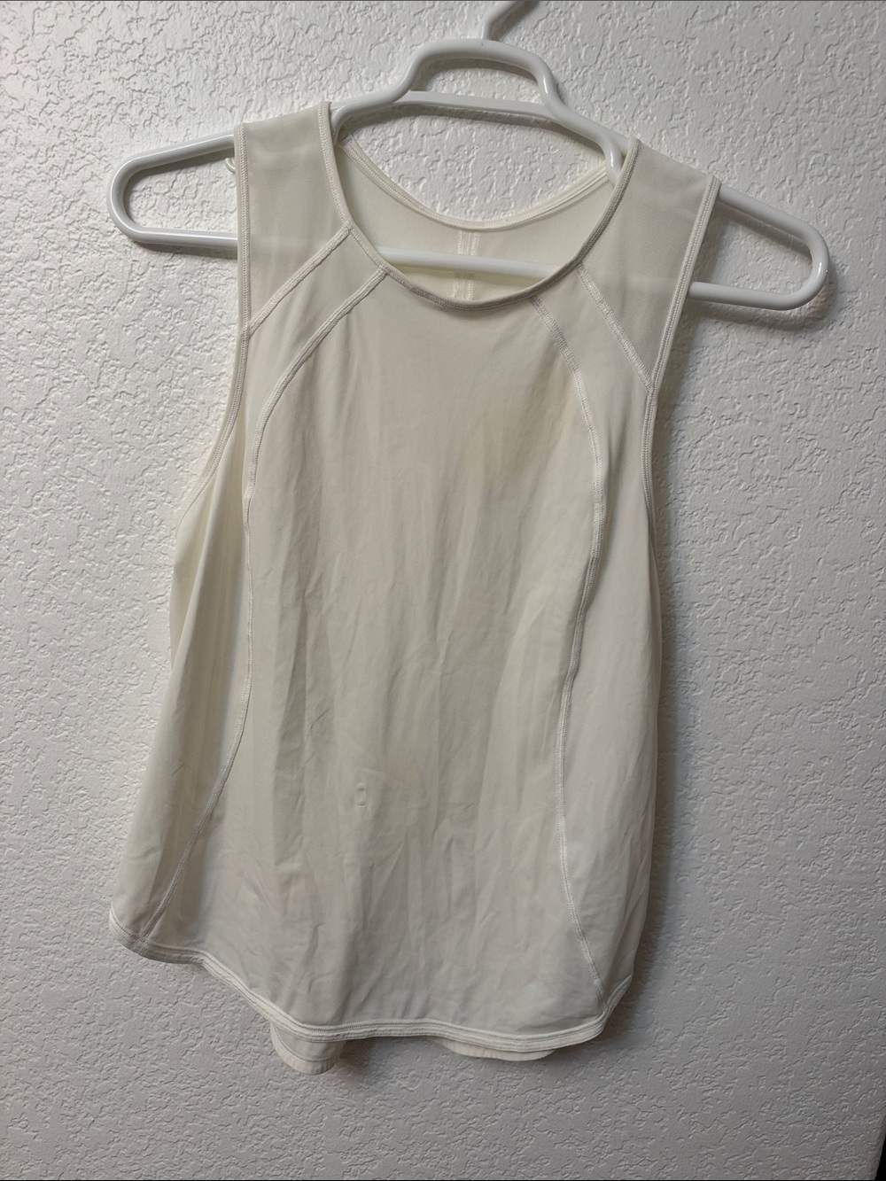 lululemon athletica Cream Racerback Performance Tank